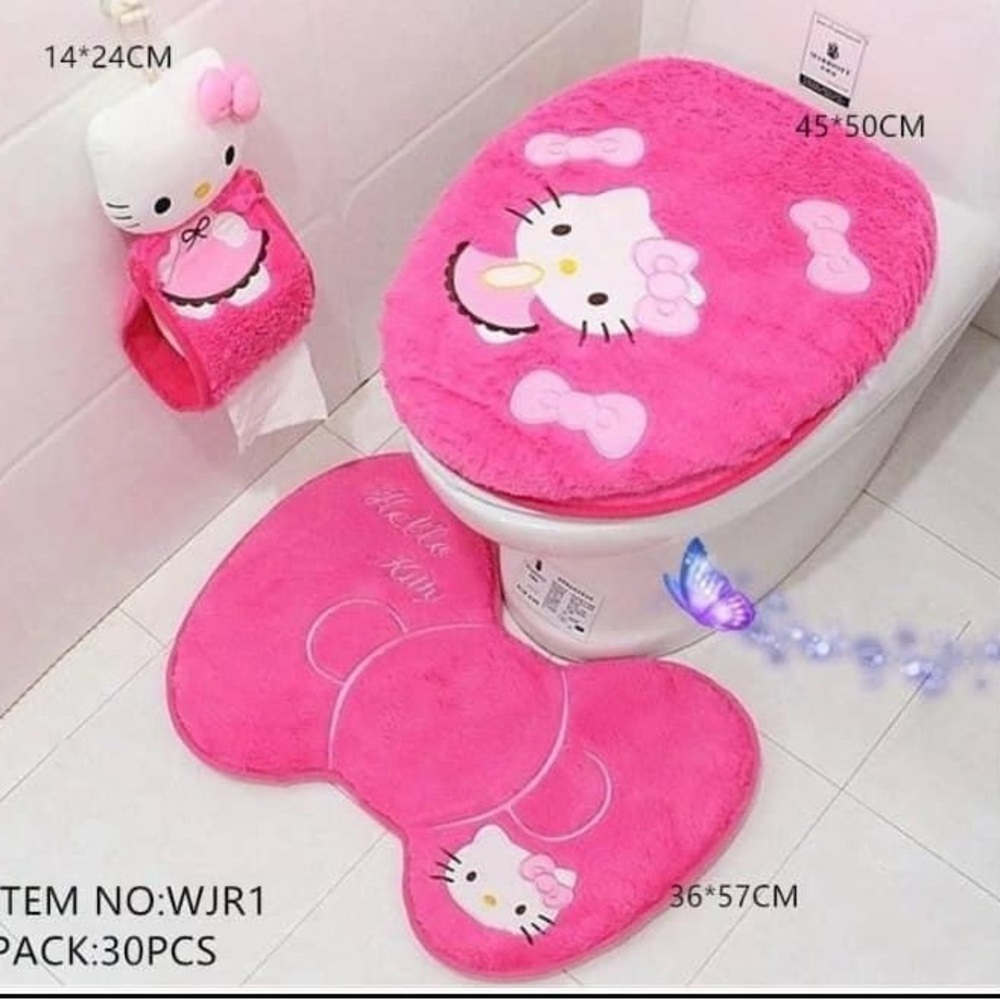 Hello kitty bathroom 3 piece set